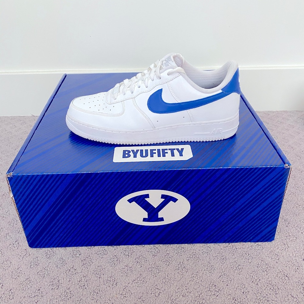COPY - Custom BYU Air Force 1’s Size 11 (RESERVED)